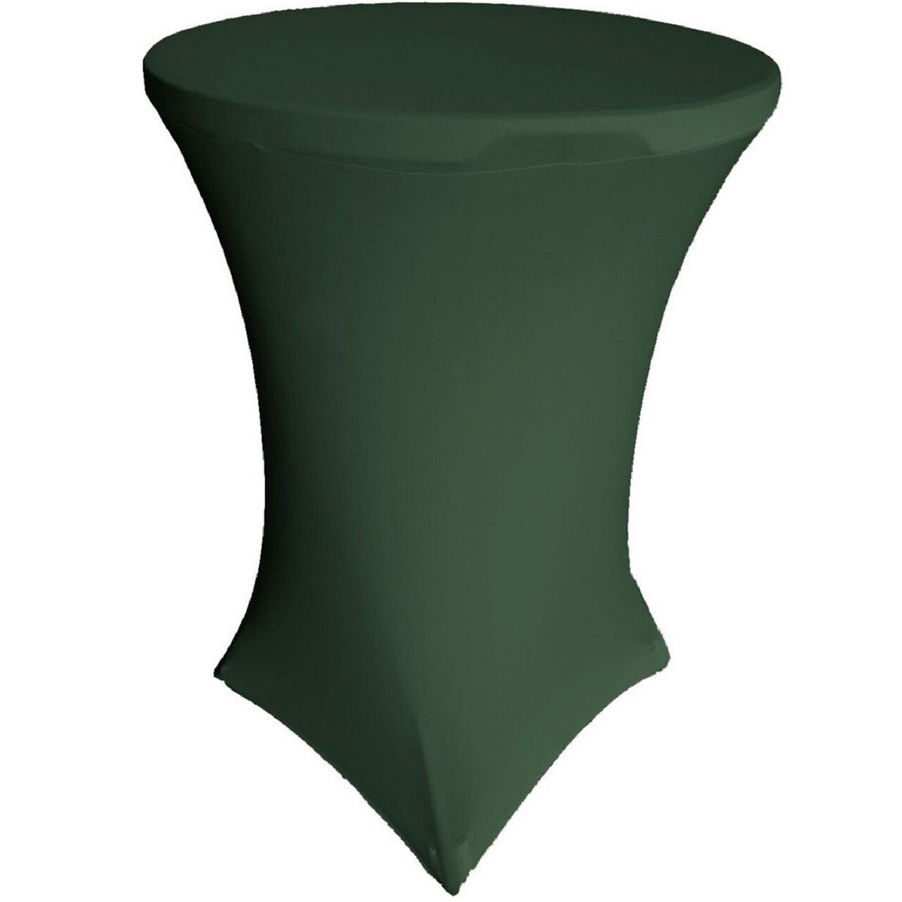 Fitted Round Spandex Cocktail Table Cover 36 x 42 Inch Wrinkle-Free Polyester Lycra